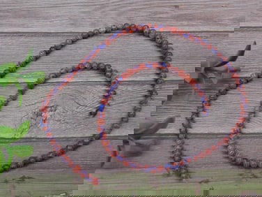 AFRICAN TRADE BEADS ROCK STONE LAPIDARY SPECIMEN