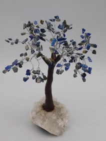 Crystal Gemstone Tree on Rock Base