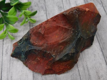 Unpolished Red and Black Jasper Rock Specimen