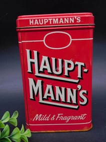 Hauptmann?s Cigars Red Tin Box