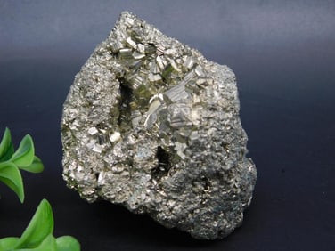 Pyrite Mineral Specimen With Crystalline Structure