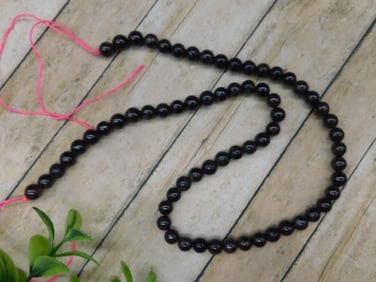 Strand of Garnet Beads Rock Stone Lapidary Specimen