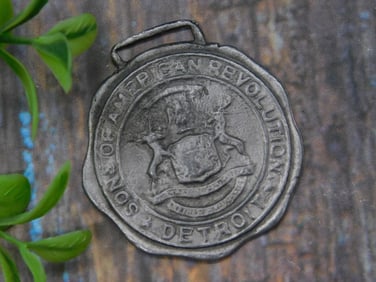 Sons of American Revolution Detroit Watch Fob