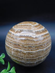 Brown Onyx Sphere Decorative Object