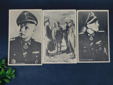 Set of World War II Era German Military Postcards