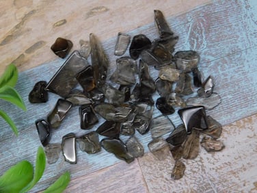 Lot of Polished Smoky Quartz Pieces, 12 Grams