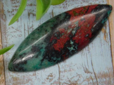 Colorful Sanora Chrysocolla Cabochon, 5 Grams