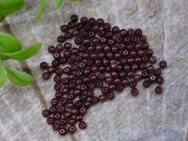 Garnet Beads Rock Stone Lapidary Specimen