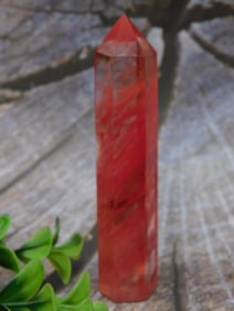 Red Polished Quartz Tower Rock Stone Lapidary Specimen