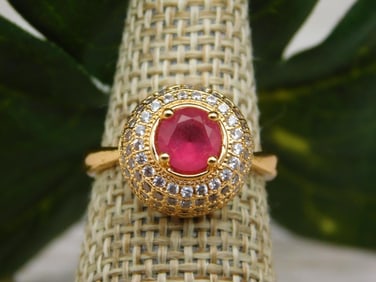 GENUINE STONE RING SIZE 6