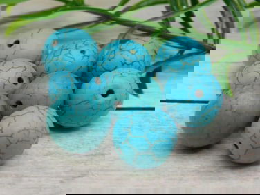 TURQUENITE BEADS ROCK STONE LAPIDARY SPECIMEN