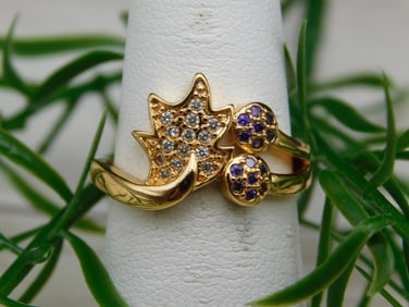 GENUINE STONE RING SIZE 6