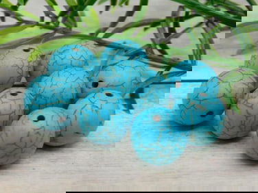 TURQUENITE BEADS ROCK STONE LAPIDARY SPECIMEN