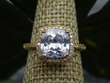 GENUINE STONE RING SIZE 6
