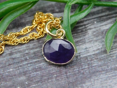 DRUZY QUARTZ PENDANT NECKLACE ROCK STONE LAPIDARY SPECIMEN