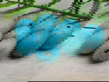 TURQUENITE BEADS ROCK STONE LAPIDARY SPECIMEN