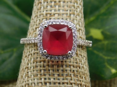 GENUINE STONE RING SIZE 9