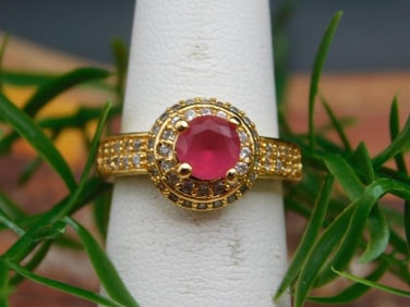 GENUINE STONE RING SIZE 6