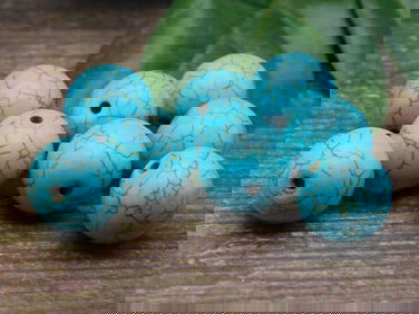TURQUENITE BEADS ROCK STONE LAPIDARY SPECIMEN