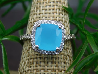 GENUINE STONE RING SIZE 6