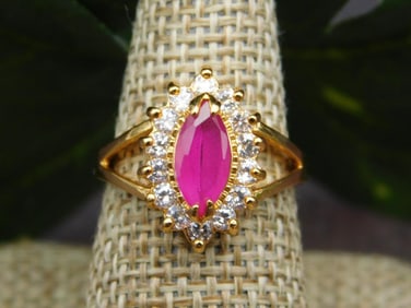 GENUINE STONE RING SIZE 7