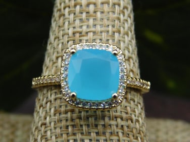 GENUINE STONE RING SIZE 9