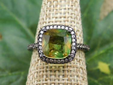 GENUINE STONE RING SIZE 6