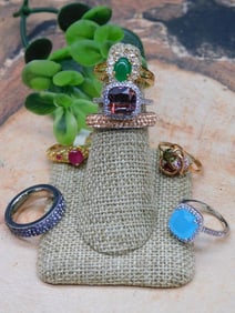 STONE RINGS ROCK STONE LAPIDARY SPECIMEN