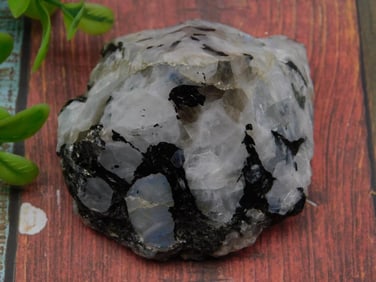 TOURMALINE IN QUARTZ POINT ROCK STONE LAPIDARY SPECIMEN