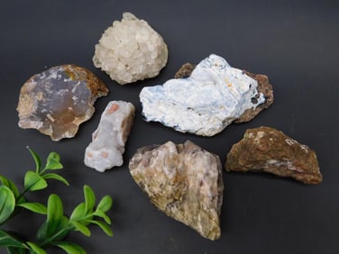 MIXED ROUGH LOT ROCK STONE LAPIDARY SPECIMEN