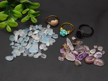 MIXED LOT ROCK STONE LAPIDARY SPECIMEN