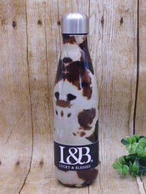 L&B COW PRINT TUMBLER