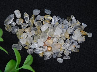 12 Grams of Rutilated Quartz Polished Gemstones