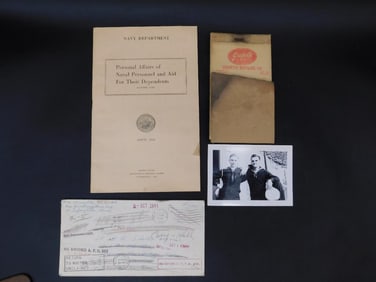 Group of WWII-Era Naval Documents and Ephemera