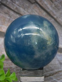 Blue Onyx Sphere Rock Stone Lapidary Specimen
