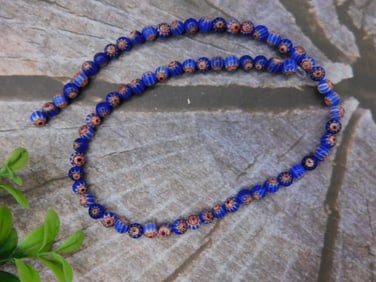 African Trade Beads on Strand