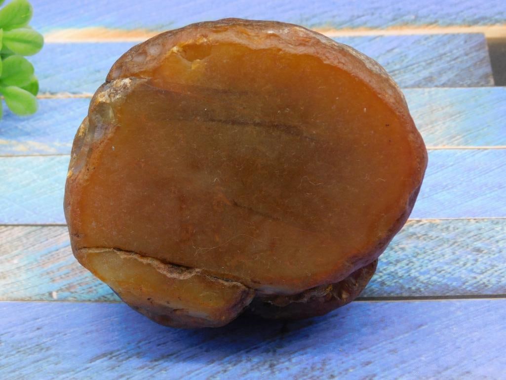 1 POUND 11 OUNCE BRAZILIAN AGATE ROCK STONE LAPIDARY SPECIMEN: 1 POUND 11 OUNCE BRAZILIAN AGATE ROCK STONE LAPIDARY SPECIMEN