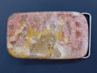 STONE BELT BUCKLE VINTAGE ANTIQUE