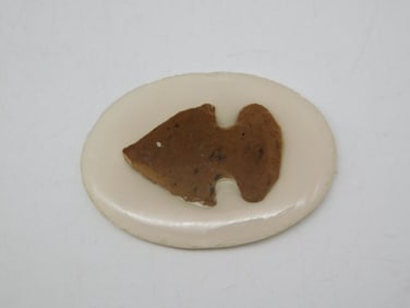 ARROWHEAD CABOCHON ROCK STONE LAPIDARY SPECIMEN