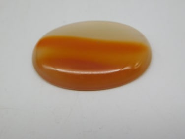 BANDED AGATE CABOCHON ROCK STONE LAPIDARY SPECIMEN