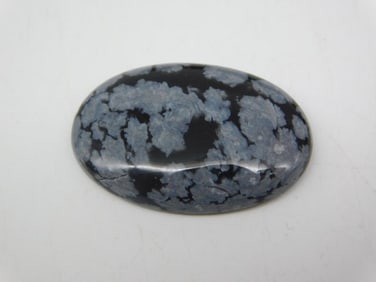 SNOWFLAKE OBSIDIAN CABOCHON ROCK STONE LAPIDARY SPECIMEN
