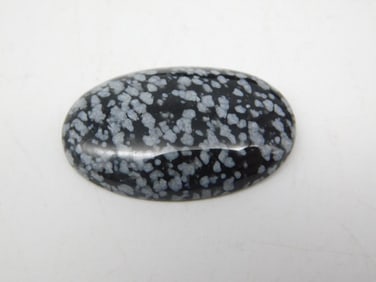 SNOWFLAKE OBSIDIAN CABOCHON ROCK STONE LAPIDARY SPECIMEN