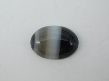 BANDED AGATE CABOCHON ROCK STONE LAPIDARY SPECIMEN