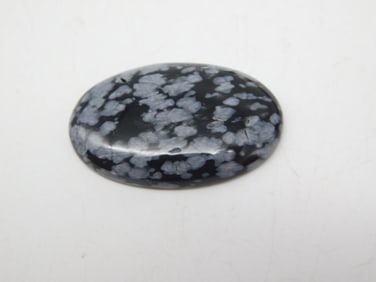 SNOWFLAKE OBSIDIAN CABOCHON ROCK STONE LAPIDARY SPECIMEN