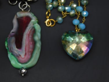 MIXED JEWELRY LOT ROCK STONE LAPIDARY SPECIMEN
