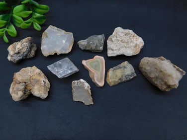 MIXED ROUGH LOT ROCK STONE LAPIDARY SPECIMEN