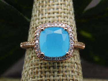 GENUINE STONE RING SIZE 6