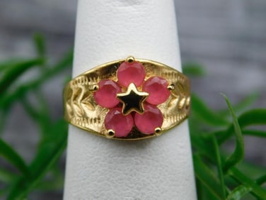 GENUINE STONE RING SIZE 4