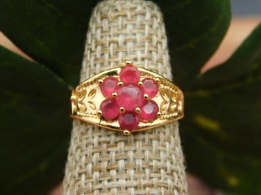 GENUINE STONE RING SIZE 4