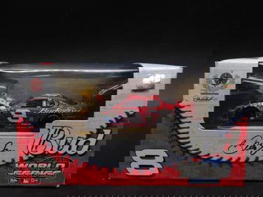 Dale Jr. Budweiser World Series 2004 Die-Cast Car NIB